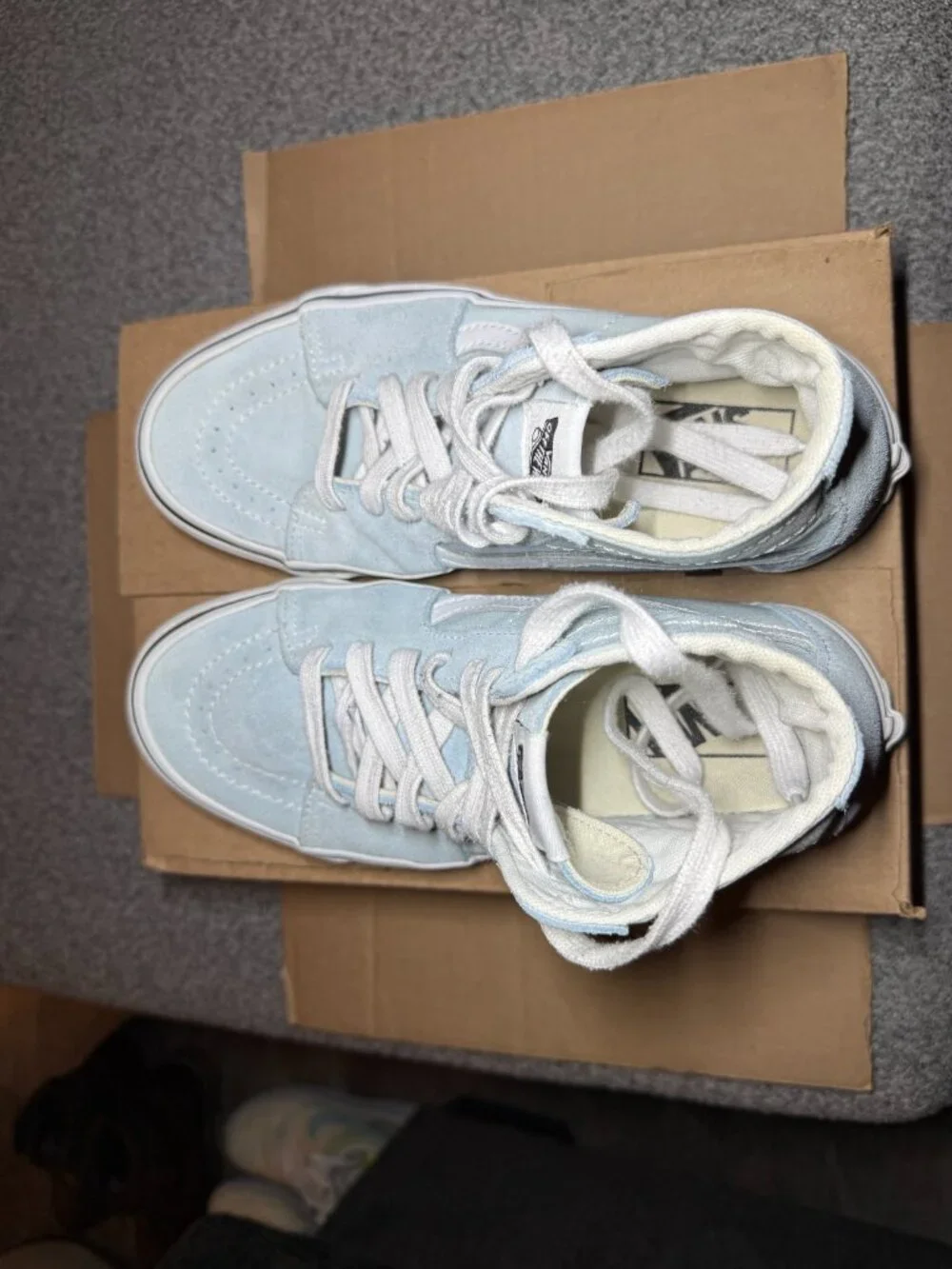 Light blue vans
